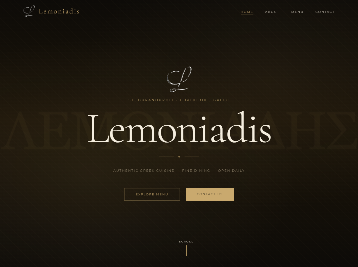 Lemoniadis website on tablet